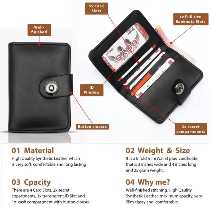 Original Leather Wallet For Men And Boys | Slim and Smart Wallet Easily Adjust In Pocket