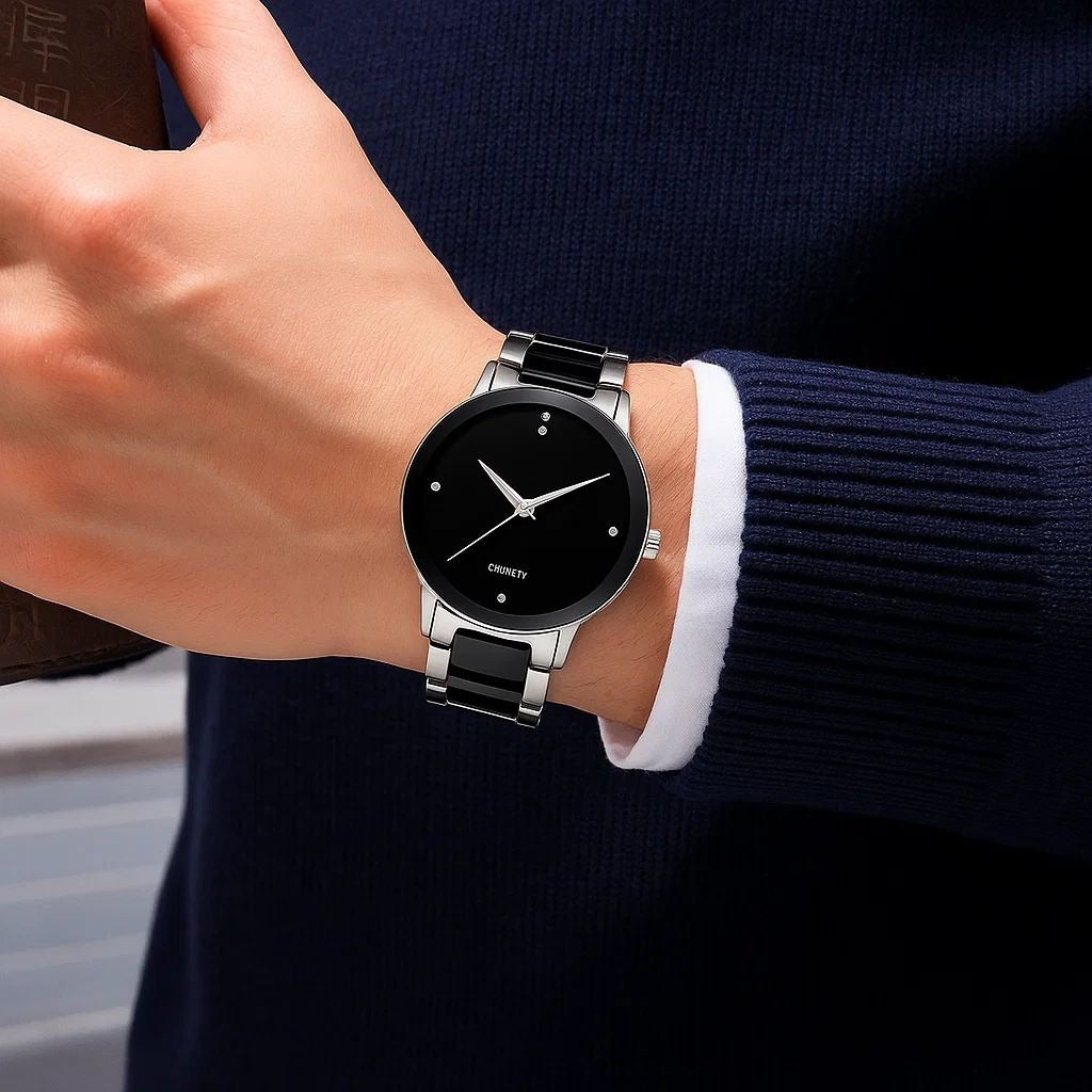 Classic Luxury Wrist Watches for Men's Quartz Boys Watches Water Resistant Watches
