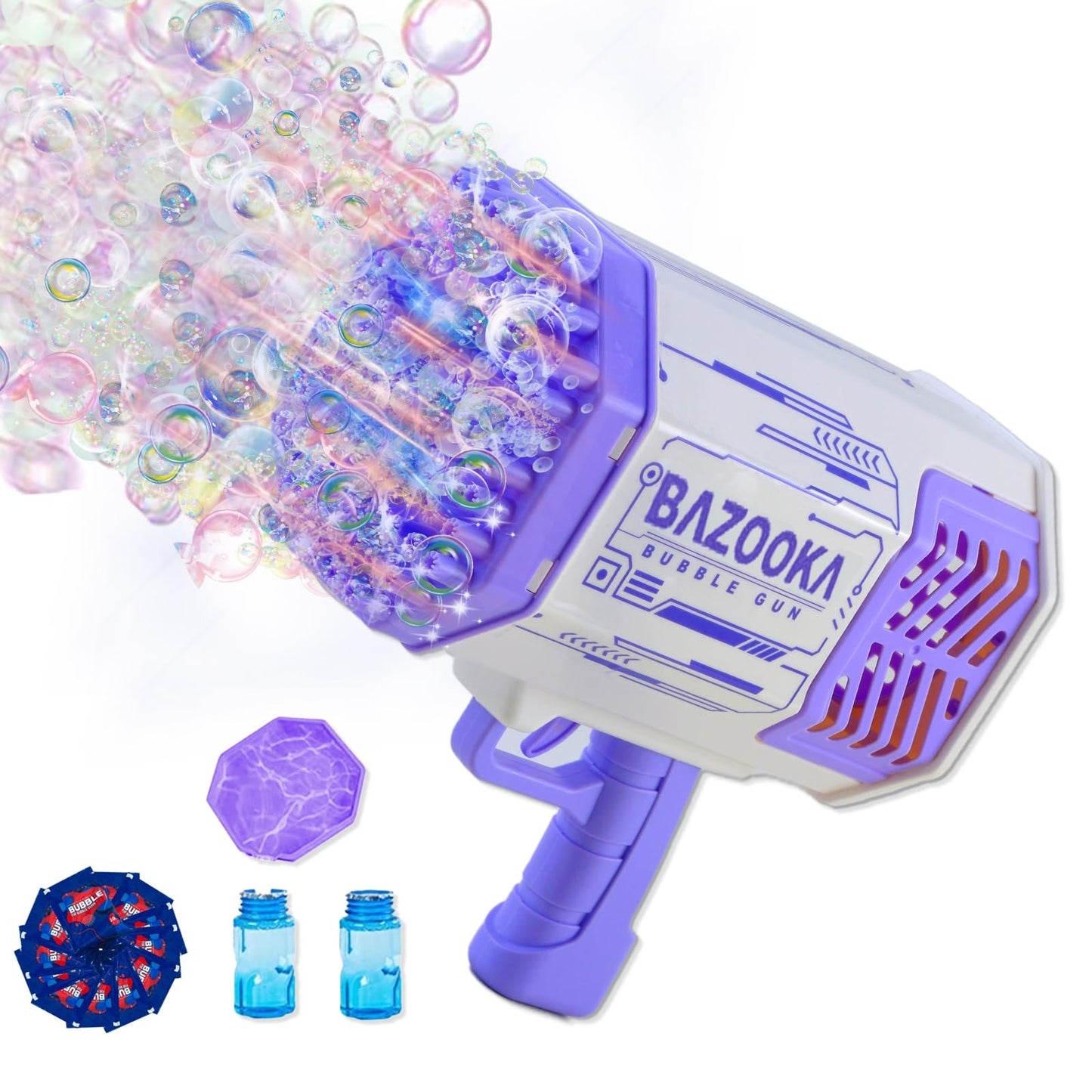 36 Holes, Electric, Bubble Machine, Bubble Gun, Includes Bubble Liquid