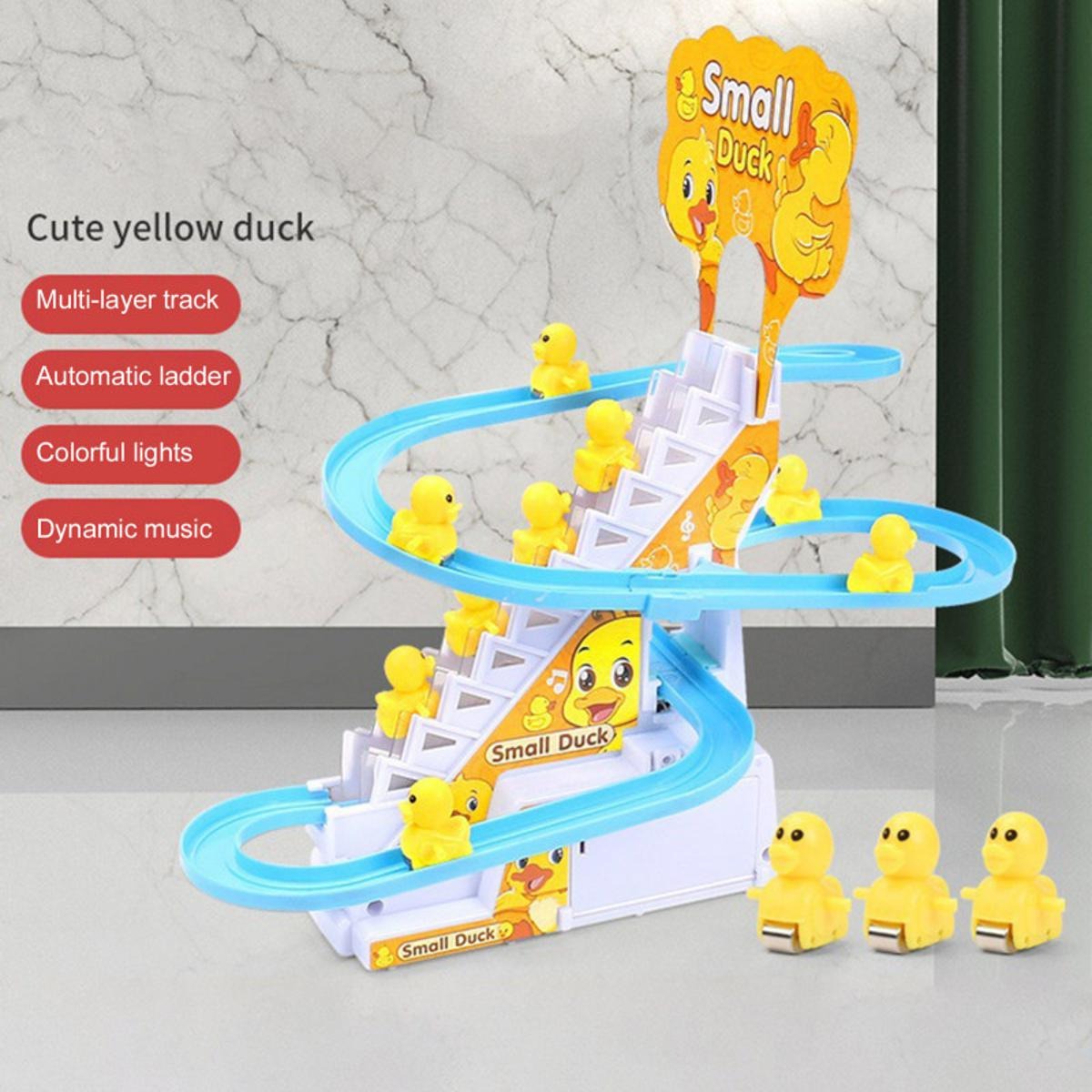 AS Happy Duck Track Set Toy With Music & LED Flashing Lights Fun Gifts For Boy & Girl