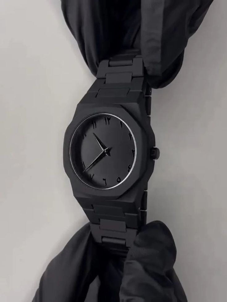 Black Arabic Aura Watch For Men Stylish Aura Watch 100% Original Watch