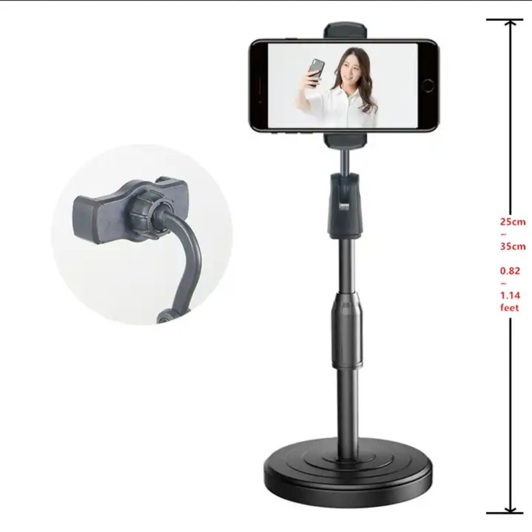 Adjustable Mobile Phone Holder Stand with 360 and 180 Degree Rotation Universal Desk Mount