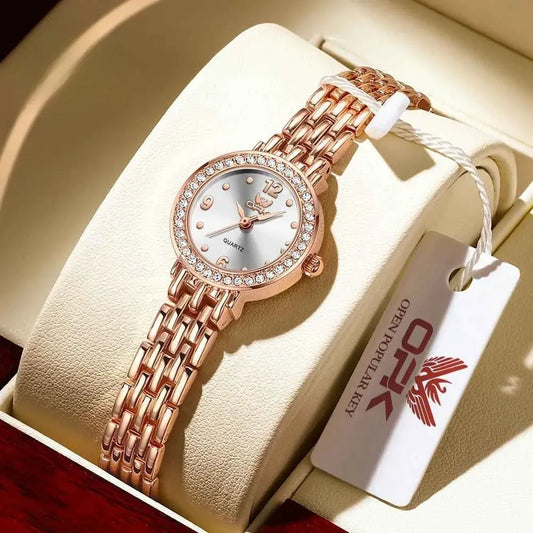 Stylish Jewelry Watch for Women Elegant Stainless Steel Watch for Girls