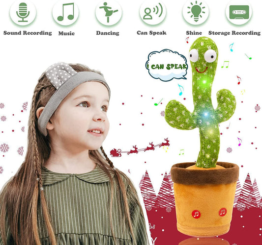 Dancing Cactus Talking Toy Kids Children Plush Electronic Toys Baby Singing Wriggle Voice Recording