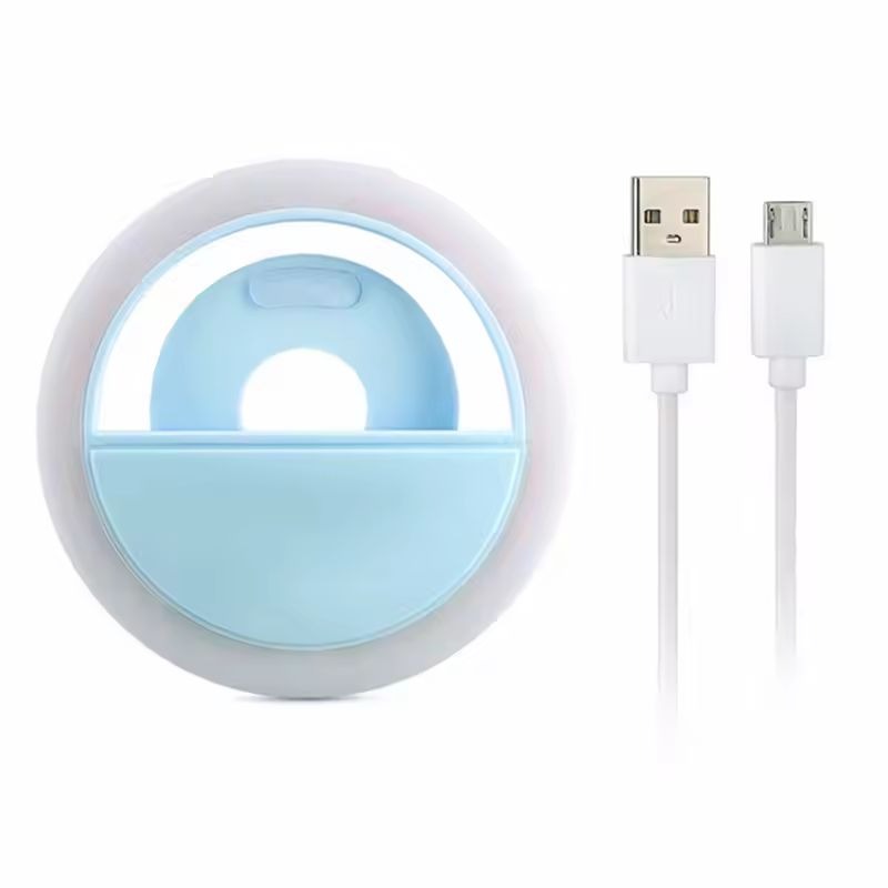 Mobile Selfie Ring Light - Portable Mini Selfie LED Lamp Ring Light for Mobile Phones