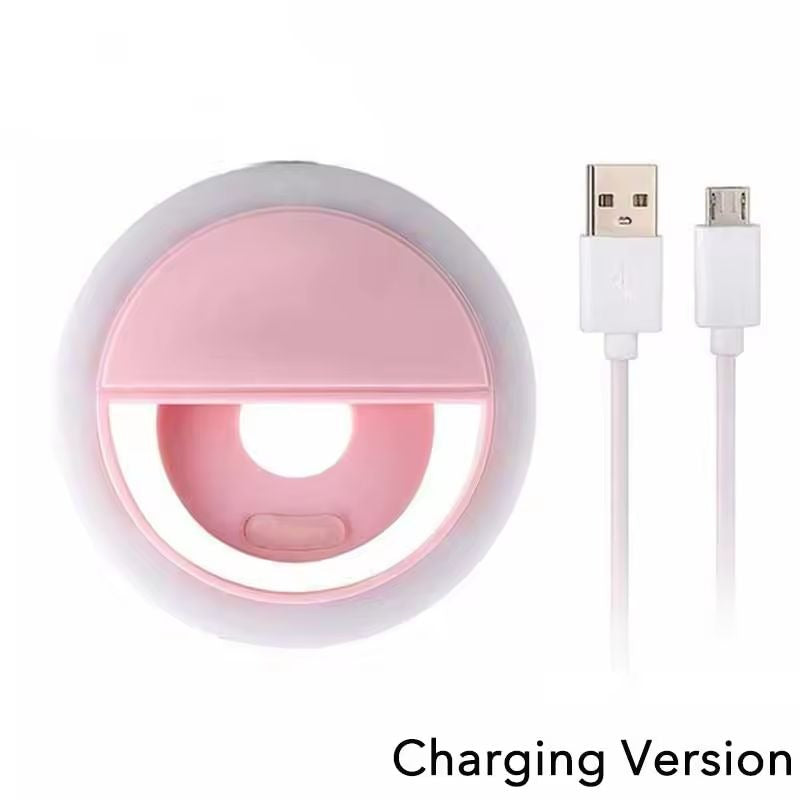 Mobile Selfie Ring Light - Portable Mini Selfie LED Lamp Ring Light for Mobile Phones