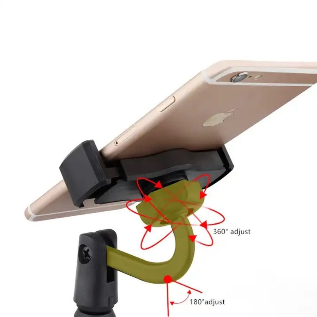 Adjustable Mobile Phone Holder Stand with 360 and 180 Degree Rotation Universal Desk Mount